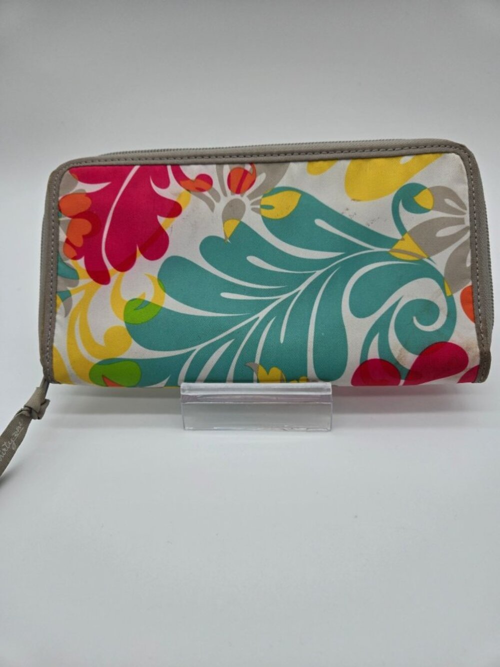 Thirty-One Floral Zip Around Budget Wallet Envelope System Organizer with Divide